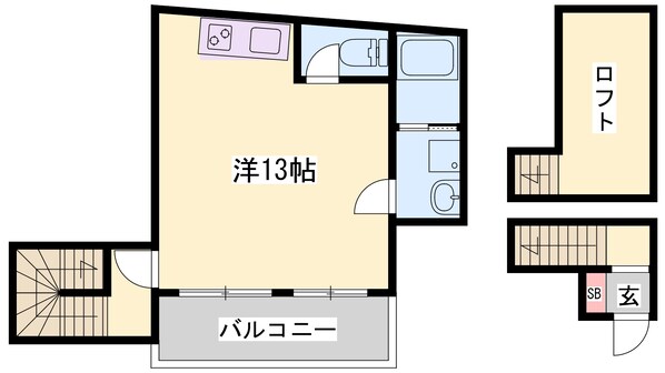 加古川駅 徒歩7分 2階の物件間取画像